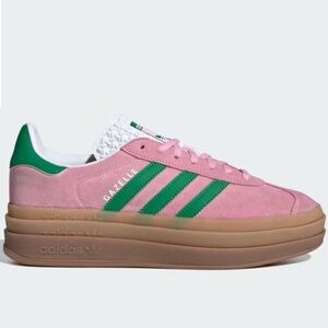 Adidas Gazelle Bold Pink and Green Women's Shoes